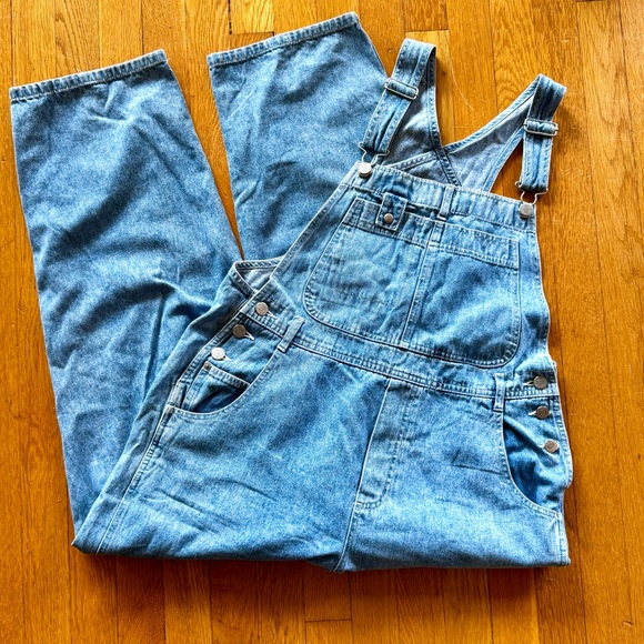 Crossroads Women's Denim Overalls - size M 100% Cotton - Picture 2 of 9